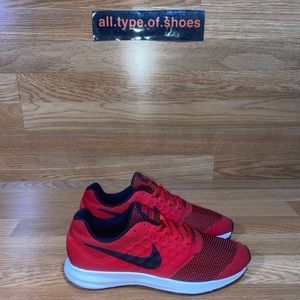 Nike DownShifter 7 Lava Red Men Size 5.5Y